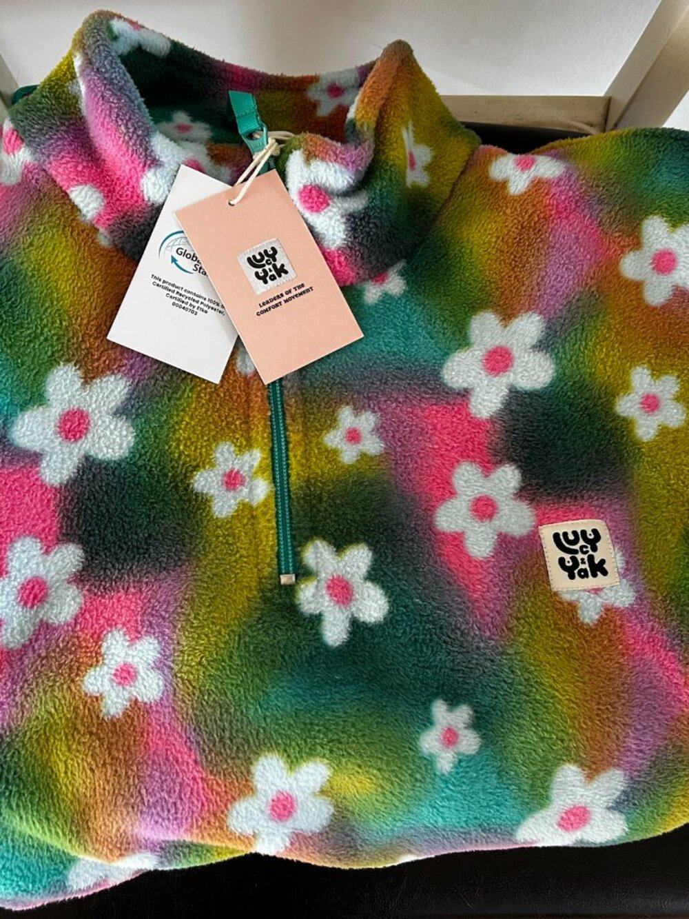 Lucy & Yak - Floral Print Polar Fleece - Women's M (8-10) - New with tags - Picture 4 of 4